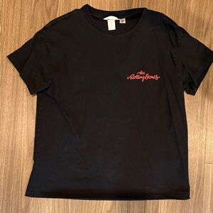 H&M Black Tee with Red Graphic